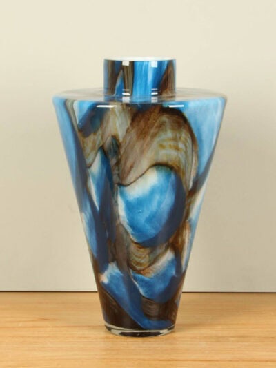 Vaas – Blauw – Glas – Blue Lagoon driekhoek
