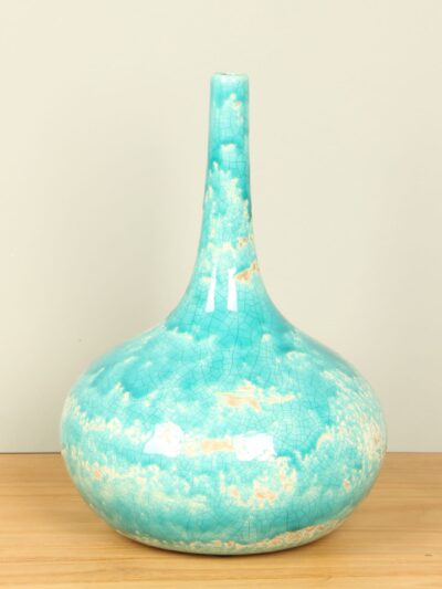 Vaas – Blauw – Keramiek – Actros 33 cm